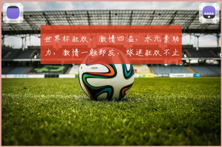 世界杯狂欢，激情四溢，水元素助力，激情一触即发，球迷狂欢不止